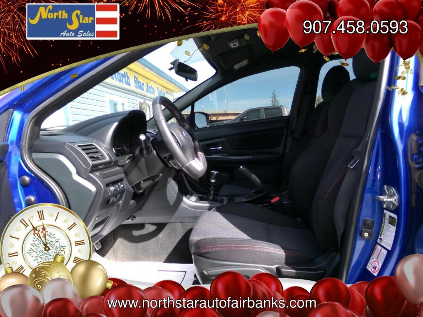 2017 Blue /Black Subaru WRX 4-Door (JF1VA1B66H9) with an 2.0L H4 DOHC 16V engine, 6-Speed Manual transmission, located at 2630 Philips Field Rd., Fairbanks, AK, 99709, (907) 458-0593, 64.848068, -147.780609- Photo#4