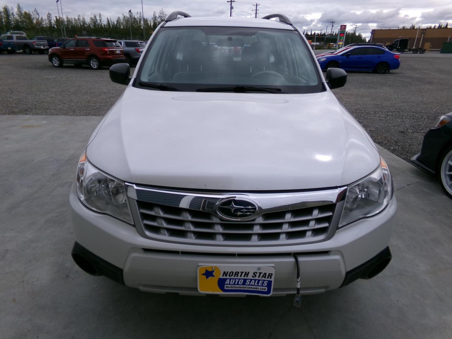 2011 White Subaru Forester 2.5X Touring (JF2SHABC6BH) with an 2.5L H4 SOHC 16V engine, 5-Speed Manual transmission, located at 2630 Philips Field Rd., Fairbanks, AK, 99709, (907) 458-0593, 64.848068, -147.780609 - Photo#1