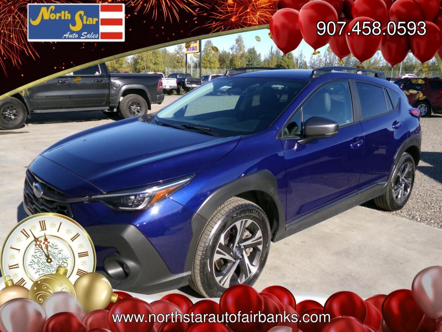 2024 Blue Subaru Crosstrek Limited (4S4GUHL6XR3) with an 2.0L L4 DOHC 16V engine, CVT transmission, located at 2630 Philips Field Rd., Fairbanks, AK, 99709, (907) 458-0593, 64.848068, -147.780609- Photo#0