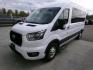 2021 White Ford Transit 350 Wagon Med. Roof XL w/Sliding Pass. 148-in. WB (1FBAX9C85MK) with an 3.5L V6 DOHC 24V engine, 6A transmission, located at 2630 Philips Field Rd., Fairbanks, AK, 99709, (907) 458-0593, 64.848068, -147.780609 - Photo#0