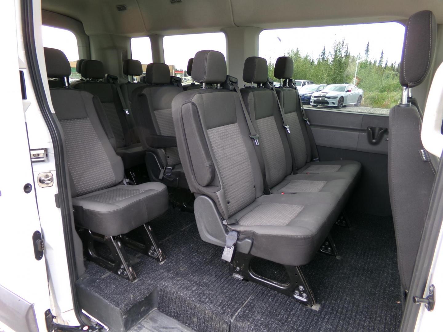 2021 White Ford Transit 350 Wagon Med. Roof XL w/Sliding Pass. 148-in. WB (1FBAX9C85MK) with an 3.5L V6 DOHC 24V engine, 6A transmission, located at 2630 Philips Field Rd., Fairbanks, AK, 99709, (907) 458-0593, 64.848068, -147.780609 - Photo#5