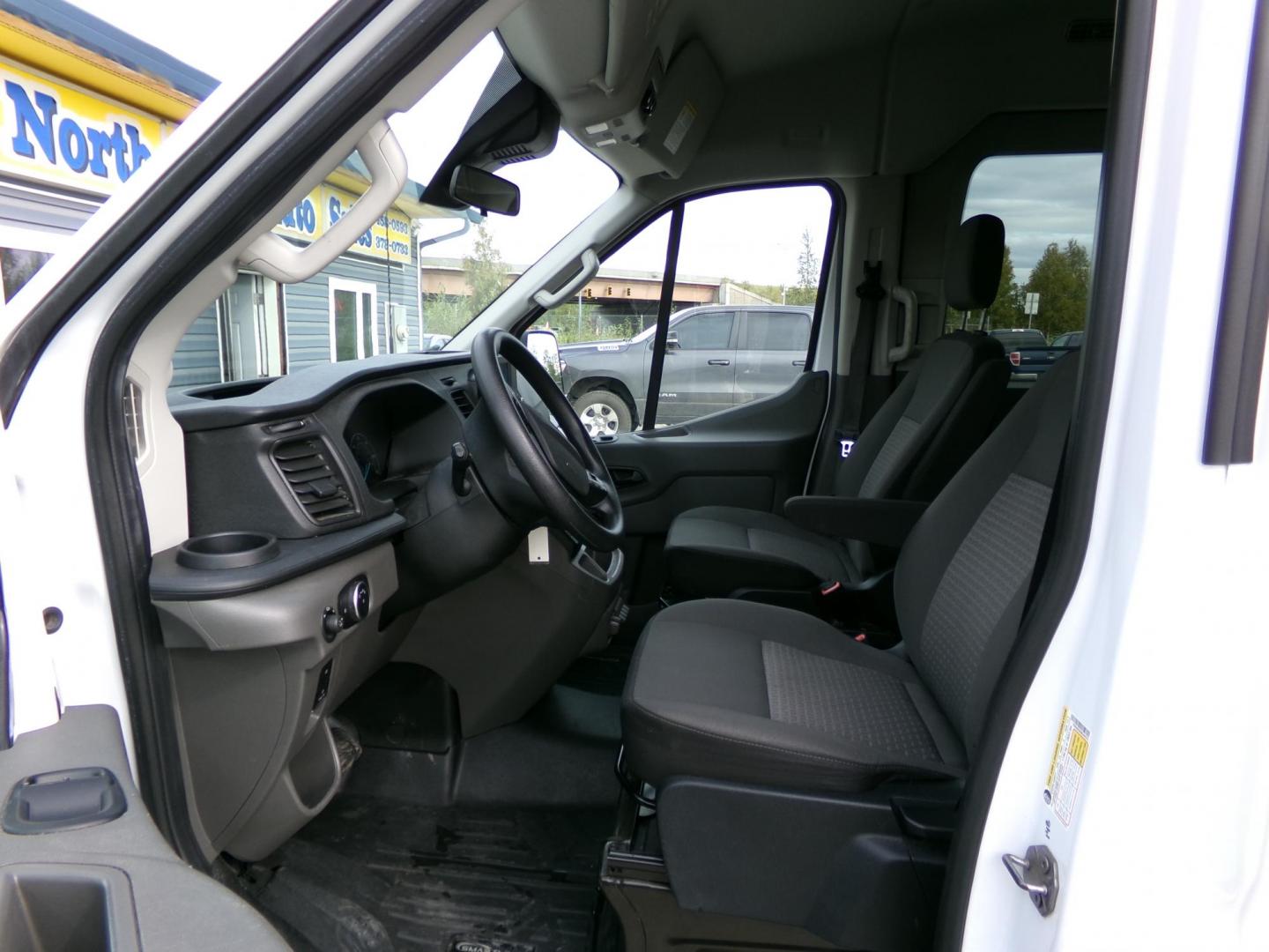 2021 White Ford Transit 350 Wagon Med. Roof XL w/Sliding Pass. 148-in. WB (1FBAX9C85MK) with an 3.5L V6 DOHC 24V engine, 6A transmission, located at 2630 Philips Field Rd., Fairbanks, AK, 99709, (907) 458-0593, 64.848068, -147.780609 - Photo#4