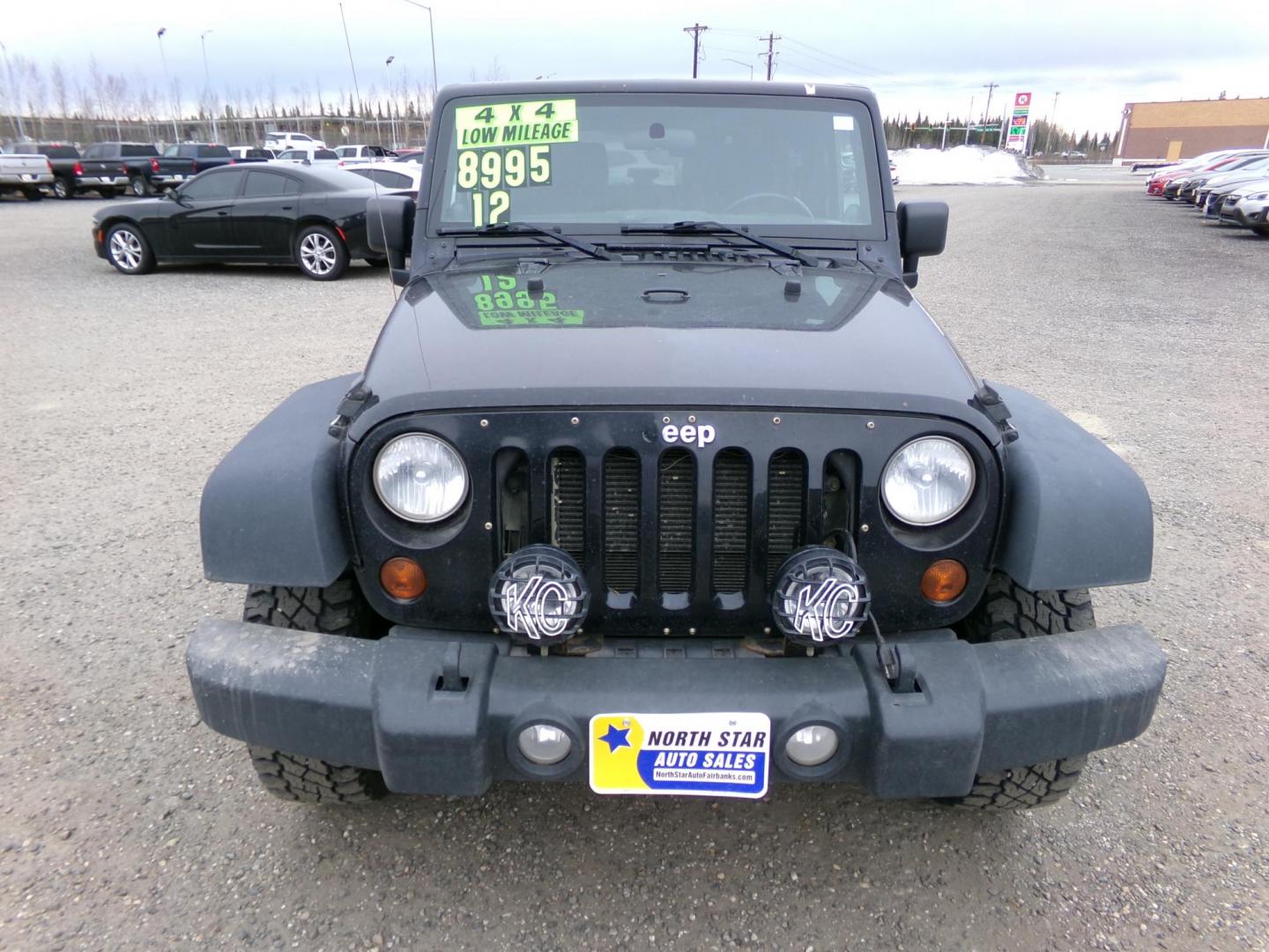 2012 Black Jeep Wrangler Sport 4WD (1C4AJWAG2CL) with an 3.6L V6 DOHC 24V FFV engine, located at 2630 Philips Field Rd., Fairbanks, AK, 99709, (907) 458-0593, 64.848068, -147.780609 - Photo#1