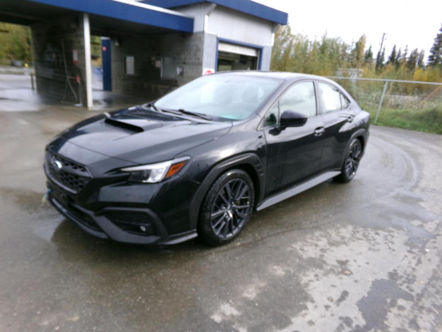 2022 Black Subaru WRX Premium 6M (JF1VBAF62N9) with an 2.0L H4 DOHC 16V engine, 6M transmission, located at 2630 Philips Field Rd., Fairbanks, AK, 99709, (907) 458-0593, 64.848068, -147.780609 - Photo#0