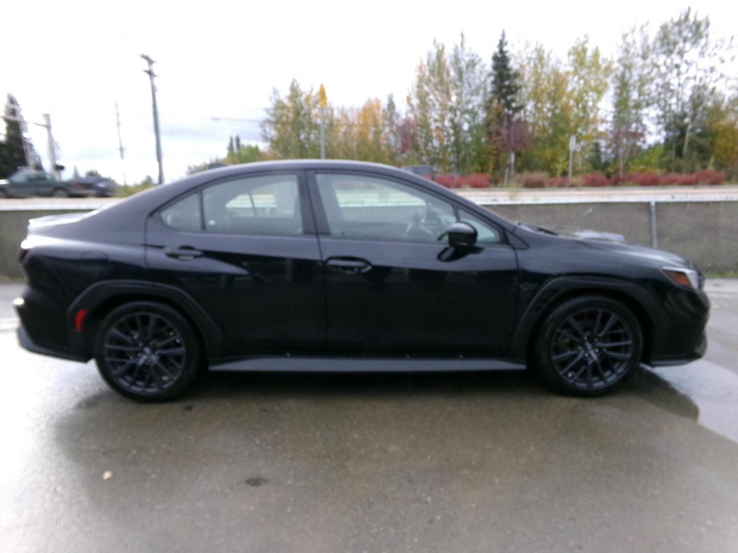 2022 Black Subaru WRX Premium 6M (JF1VBAF62N9) with an 2.0L H4 DOHC 16V engine, 6M transmission, located at 2630 Philips Field Rd., Fairbanks, AK, 99709, (907) 458-0593, 64.848068, -147.780609 - Photo#2