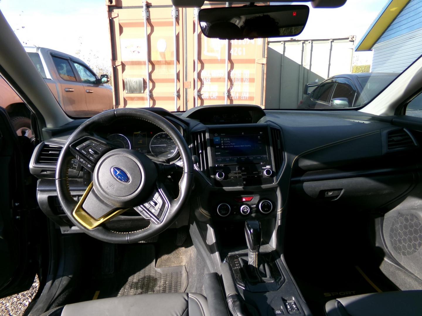2022 Black Subaru Crosstrek Sport (JF2GTHSC1NH) with an 2.5L H4 SOHC 16V engine, CVT transmission, located at 2630 Philips Field Rd., Fairbanks, AK, 99709, (907) 458-0593, 64.848068, -147.780609 - Photo#6