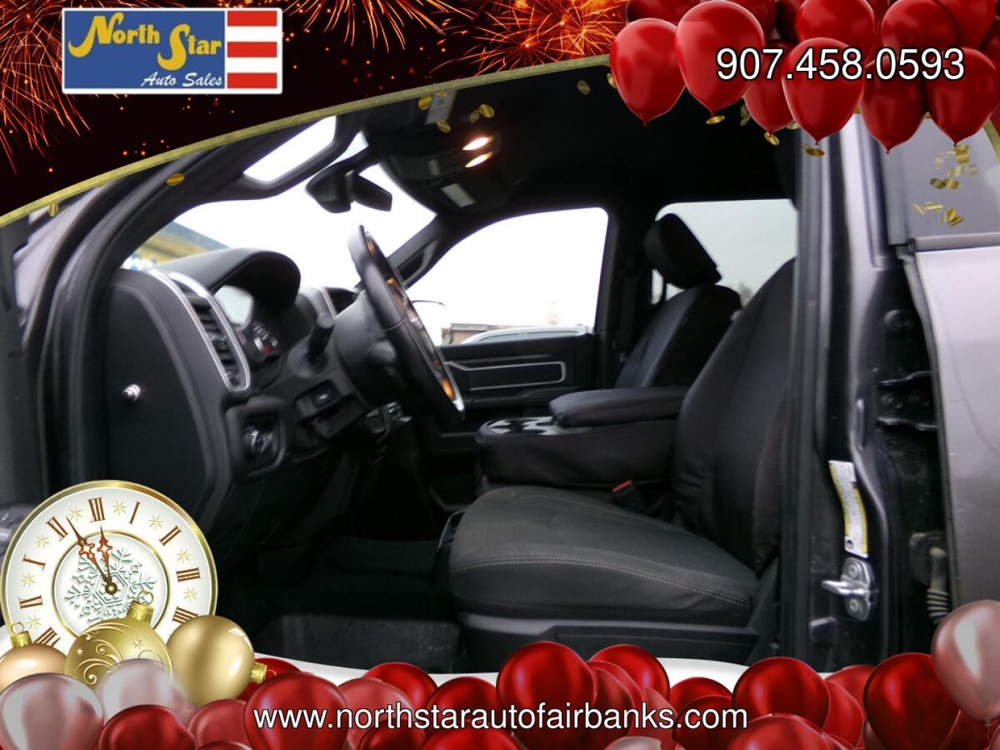 2019 Grey Dodge 2500 BigHorn Crew Cab SWB 4WD (3C6UR5DL0KG) with an 6.7L L6 OHV 24V TURBO DIESEL engine, 6A transmission, located at 2630 Philips Field Rd., Fairbanks, AK, 99709, (907) 458-0593, 64.848068, -147.780609- Photo#4