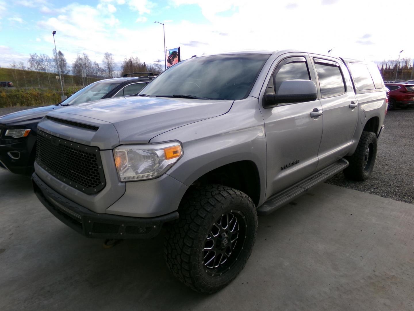2016 Silver Toyota Tundra Limited 5.7L CrewMax 4WD (5TFHY5F18GX) with an 5.7L V8 DOHC 32V engine, 6A transmission, located at 2630 Philips Field Rd., Fairbanks, AK, 99709, (907) 458-0593, 64.848068, -147.780609 - Photo#0