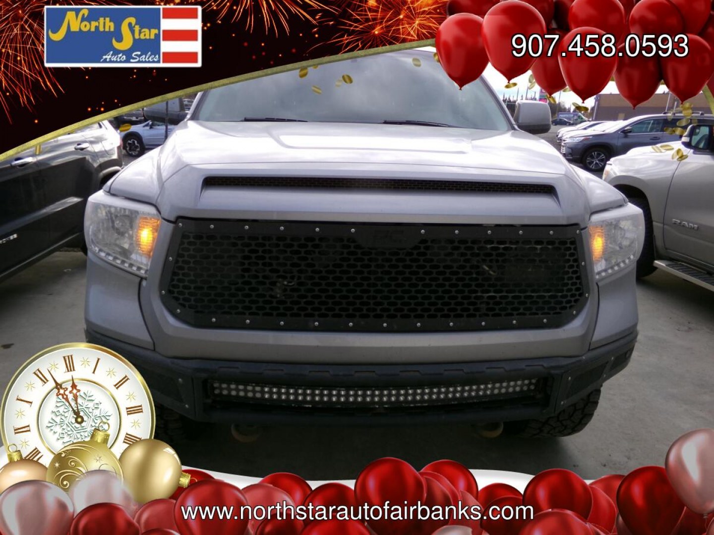 2016 Silver Toyota Tundra Limited 5.7L CrewMax 4WD (5TFHY5F18GX) with an 5.7L V8 DOHC 32V engine, 6A transmission, located at 2630 Philips Field Rd., Fairbanks, AK, 99709, (907) 458-0593, 64.848068, -147.780609- Photo#1