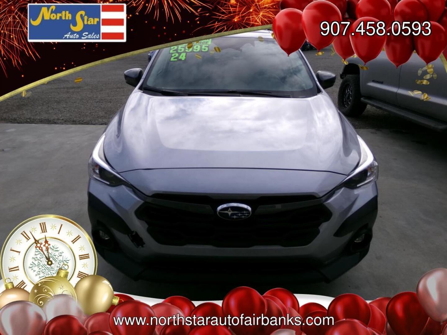 2024 Silver Subaru Crosstrek 2.0i Premium CVT (JF2GUADC0R8) with an 2.0L L4 DOHC 16V engine, CVT transmission, located at 2630 Philips Field Rd., Fairbanks, AK, 99709, (907) 458-0593, 64.848068, -147.780609- Photo#1
