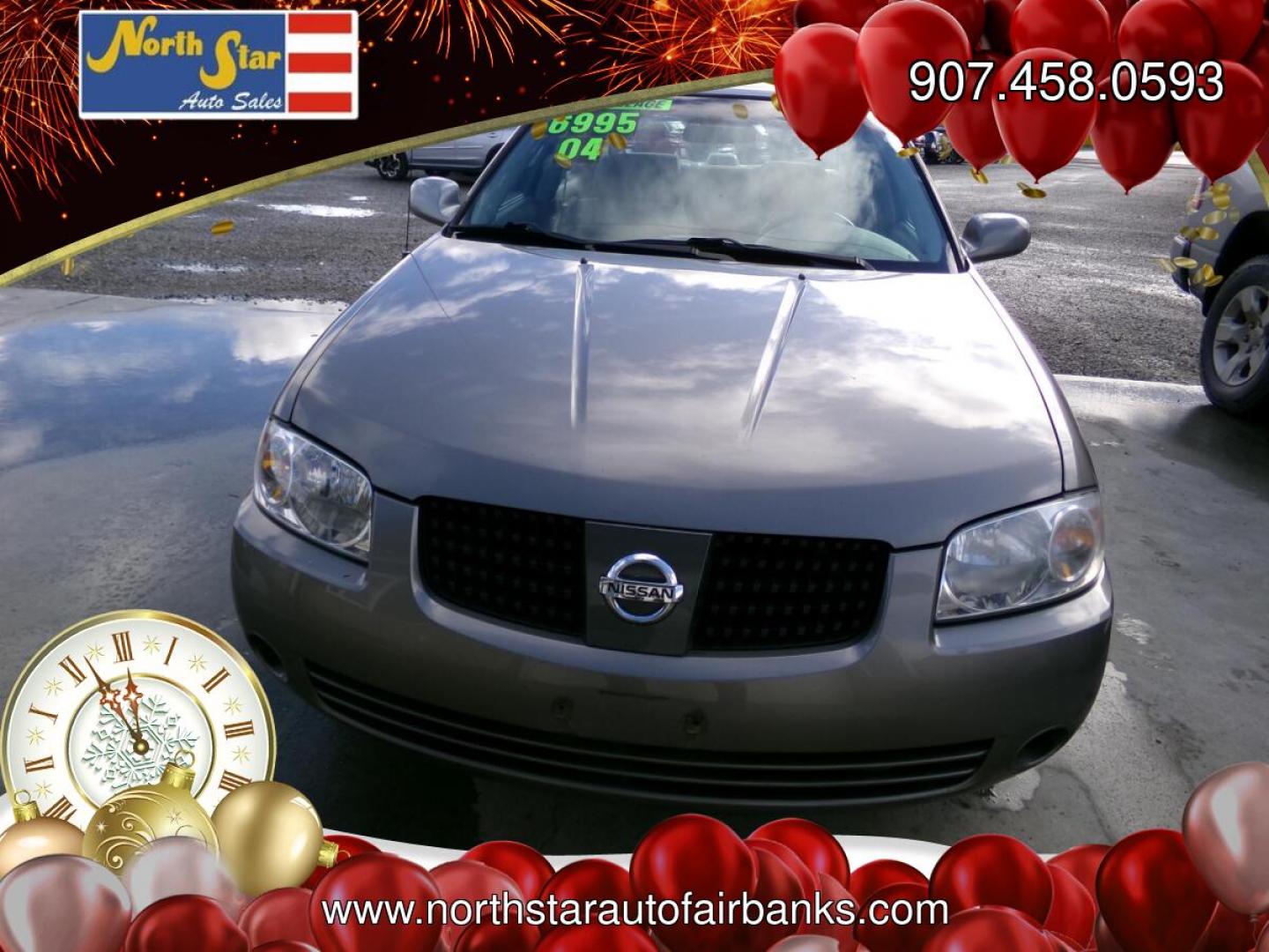 2004 Gold Nissan Sentra 2.5 S (3N1AB51A44L) with an 2.5L L4 DOHC 16V engine, 4-Speed Automatic Overdrive transmission, located at 2630 Philips Field Rd., Fairbanks, AK, 99709, (907) 458-0593, 64.848068, -147.780609- Photo#1