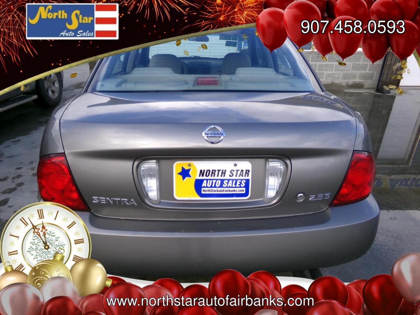 2004 Gold Nissan Sentra 2.5 S (3N1AB51A44L) with an 2.5L L4 DOHC 16V engine, 4-Speed Automatic Overdrive transmission, located at 2630 Philips Field Rd., Fairbanks, AK, 99709, (907) 458-0593, 64.848068, -147.780609- Photo#5