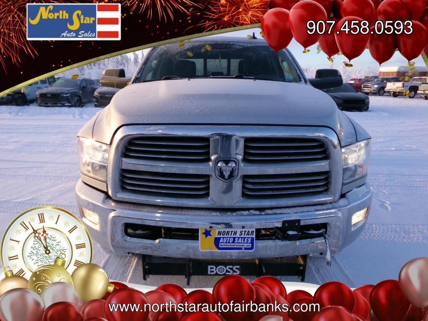 2017 Silver Dodge 2500 SLT Crew Cab SWB 4WD (3C6UR5DJ2HG) with an 6.4L V8 engine, 6A transmission, located at 2630 Philips Field Rd., Fairbanks, AK, 99709, (907) 458-0593, 64.848068, -147.780609- Photo#1