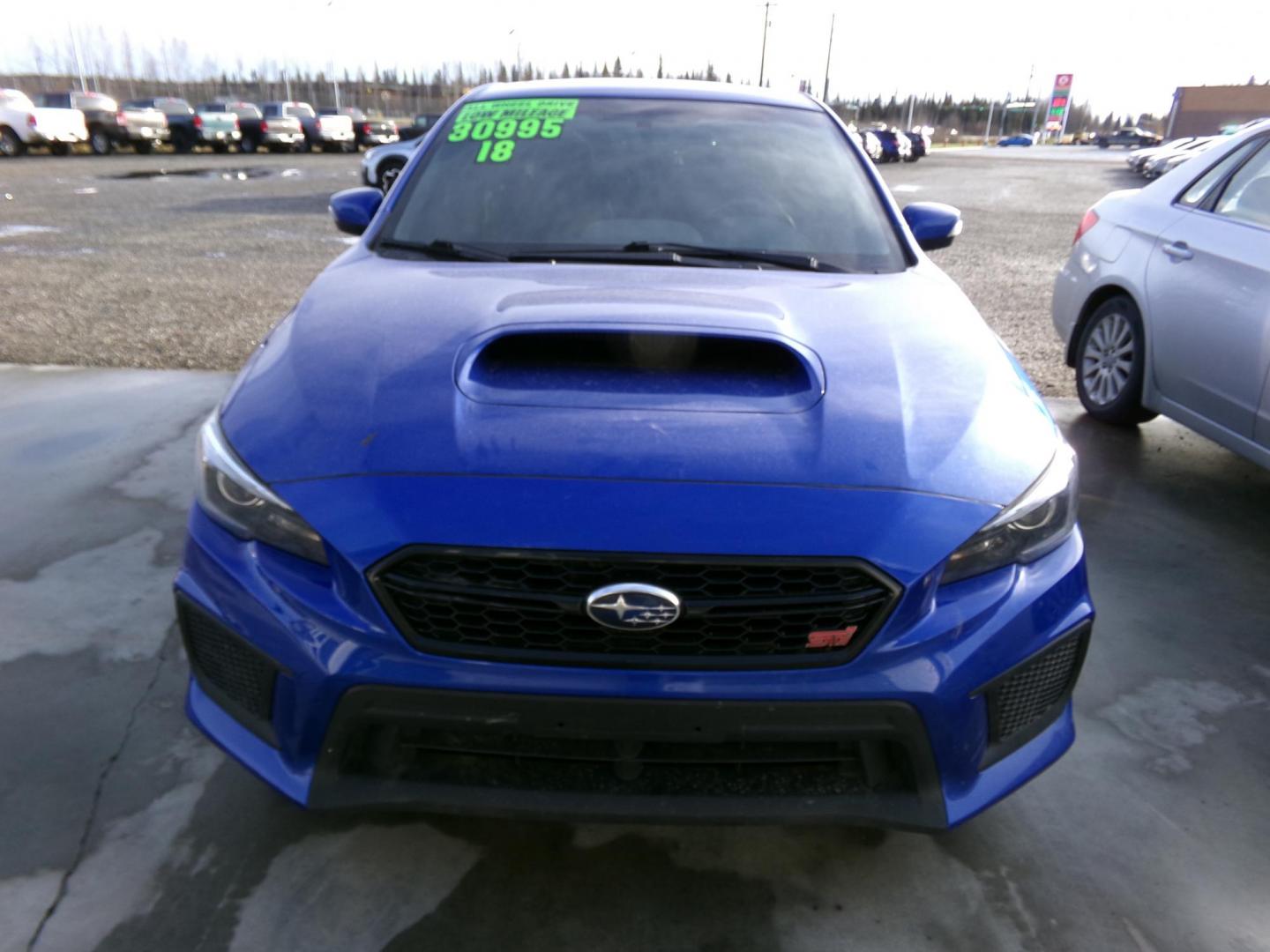 2018 Blue Subaru WRX STI Limited w/Wing 6M (JF1VA2W6XJ9) with an 2.0L H4 DOHC 16V engine, 6M transmission, located at 2630 Philips Field Rd., Fairbanks, AK, 99709, (907) 458-0593, 64.848068, -147.780609 - Photo#1