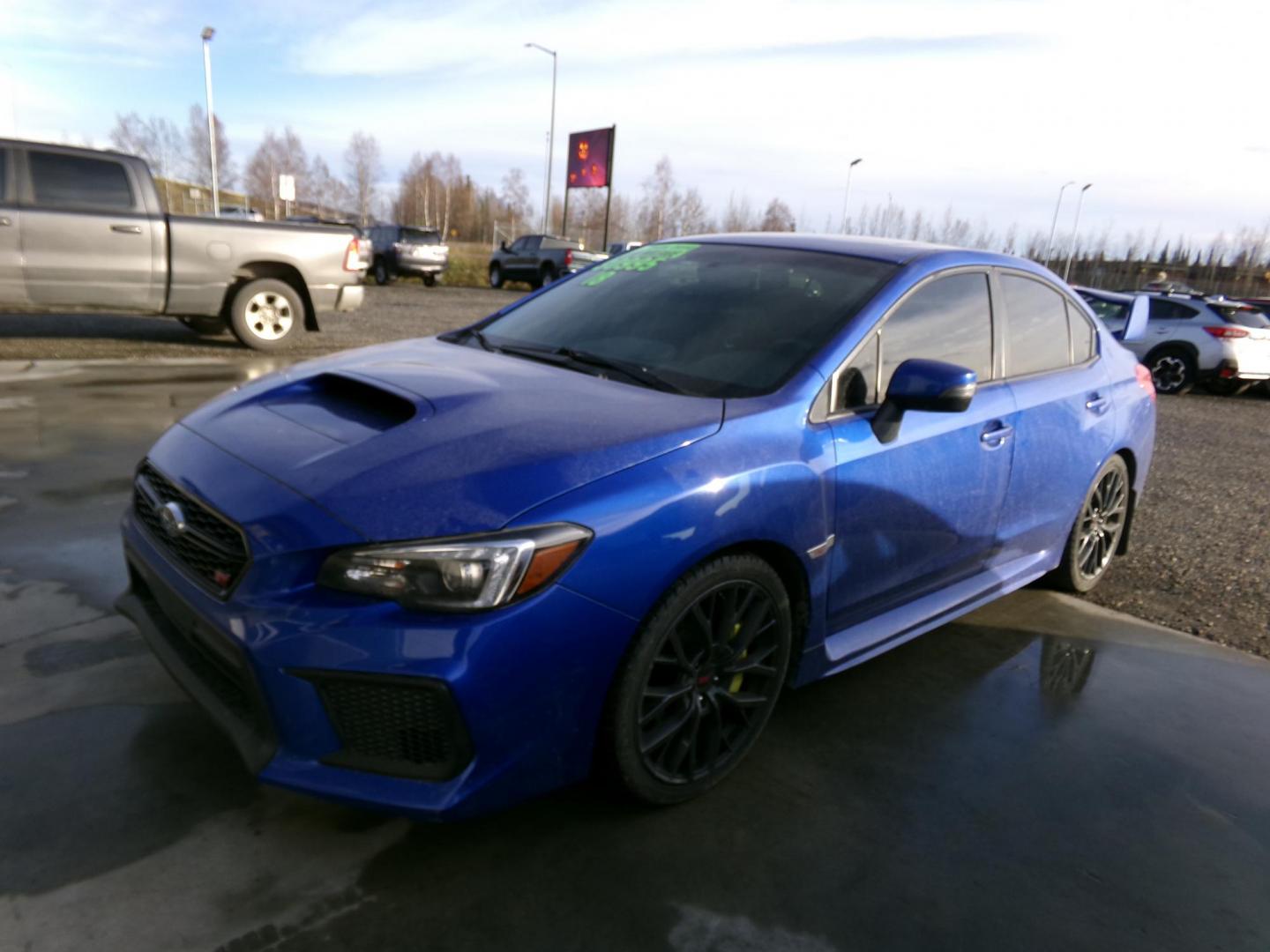 2018 Blue Subaru WRX STI Limited w/Wing 6M (JF1VA2W6XJ9) with an 2.0L H4 DOHC 16V engine, 6M transmission, located at 2630 Philips Field Rd., Fairbanks, AK, 99709, (907) 458-0593, 64.848068, -147.780609 - Photo#0