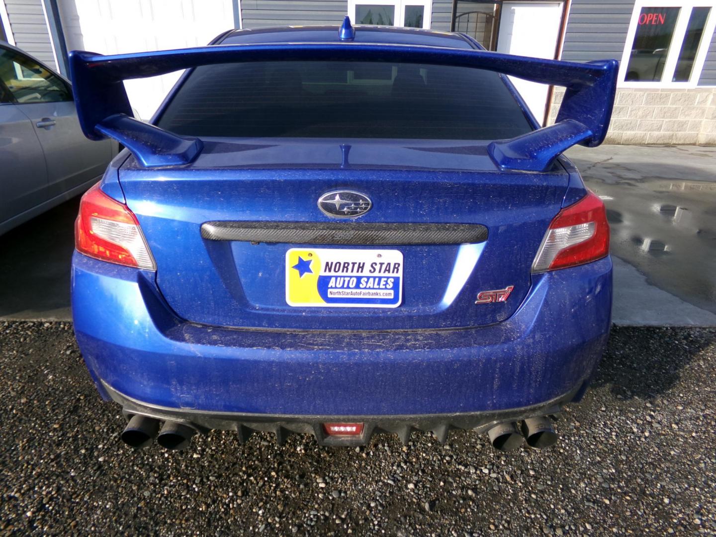 2018 Blue Subaru WRX STI Limited w/Wing 6M (JF1VA2W6XJ9) with an 2.0L H4 DOHC 16V engine, 6M transmission, located at 2630 Philips Field Rd., Fairbanks, AK, 99709, (907) 458-0593, 64.848068, -147.780609 - Photo#3