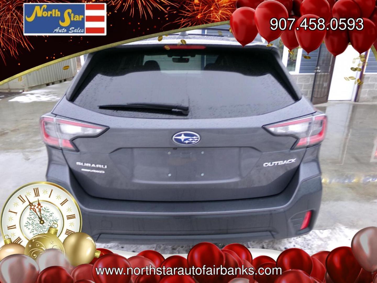 2022 Grey Subaru Outback Premium (4S4BTADC2N3) with an 2.5L H4 DOHC 16V engine, CVT transmission, located at 2630 Philips Field Rd., Fairbanks, AK, 99709, (907) 458-0593, 64.848068, -147.780609- Photo#3
