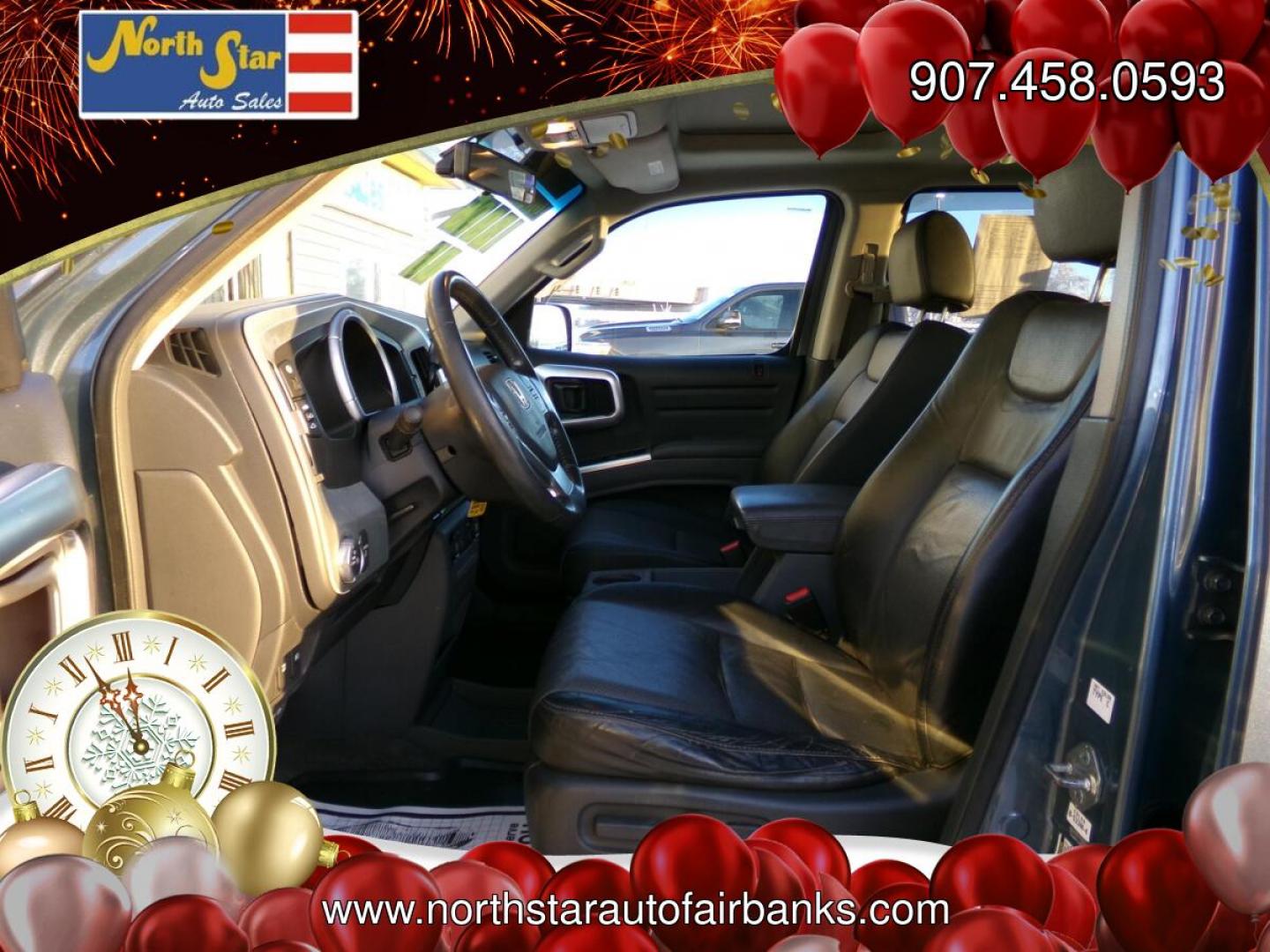 2006 Blue Honda Ridgeline RTL (2HJYK16576H) with an 3.5L V6 SOHC 24V engine, 5-Speed Automatic Overdrive transmission, located at 2630 Philips Field Rd., Fairbanks, AK, 99709, (907) 458-0593, 64.848068, -147.780609- Photo#4