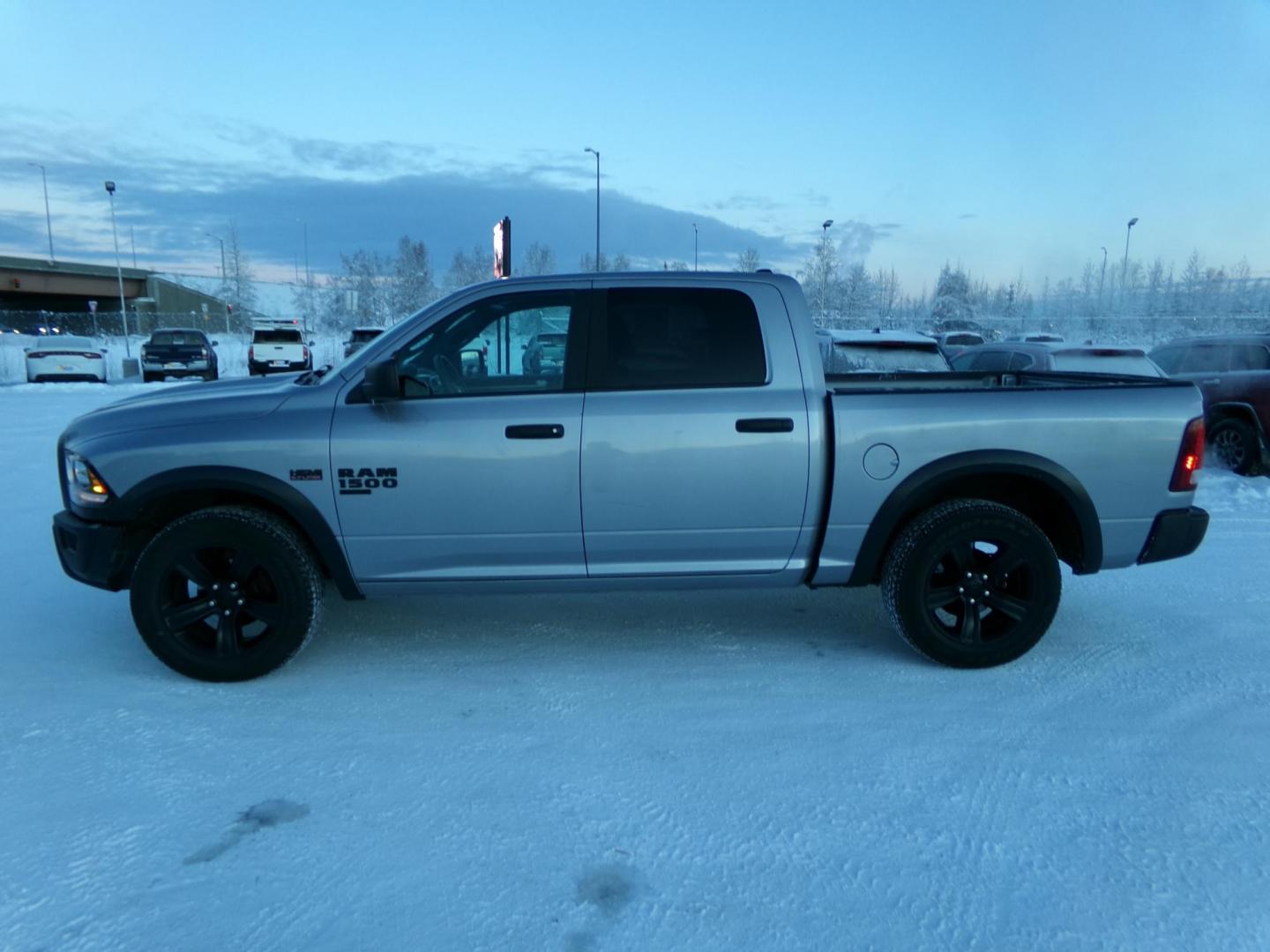 2021 Silver Dodge 1500 Classic Tradesman Crew Cab SWB 4WD (1C6RR7LT3MS) with an 5.7L V8 OHV 16V engine, 8A transmission, located at 2630 Philips Field Rd., Fairbanks, AK, 99709, (907) 458-0593, 64.848068, -147.780609 - Photo#3