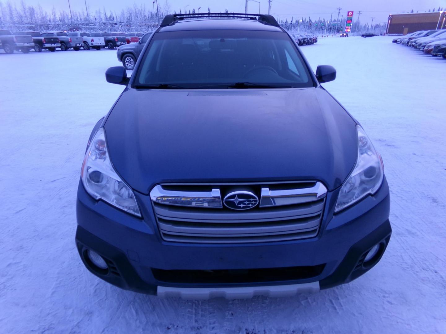 2014 Blue Subaru Outback 2.5i Limited (4S4BRBLC0E3) with an 2.5L H4 DOHC 16V engine, located at 2630 Philips Field Rd., Fairbanks, AK, 99709, (907) 458-0593, 64.848068, -147.780609 - Photo#1
