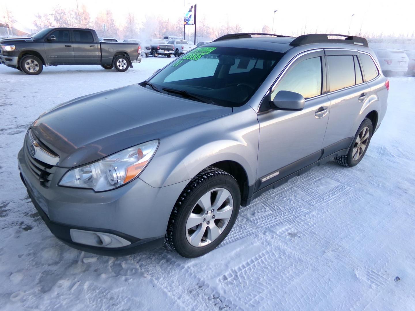 2011 Silver Subaru Outback 2.5i Premium (4S4BRBGC6B3) with an 2.5L H4 DOHC 16V engine, Continuously Variable Transmisson transmission, located at 2630 Philips Field Rd., Fairbanks, AK, 99709, (907) 458-0593, 64.848068, -147.780609 - Photo#0