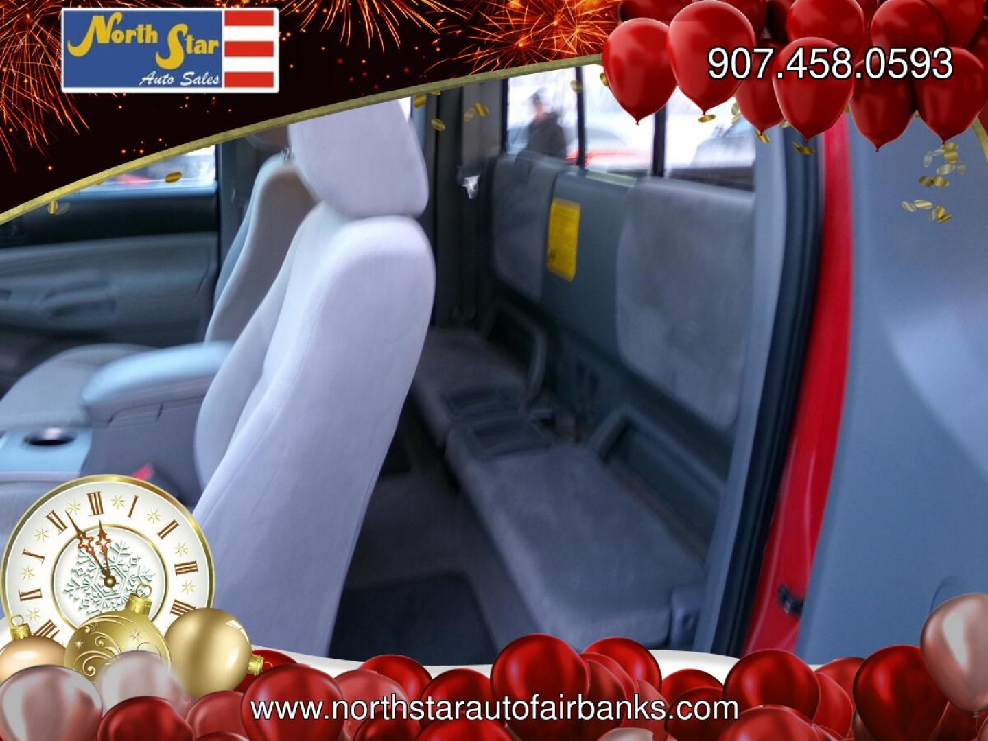 2008 Red Toyota Tacoma Access Cab V6 4WD (5TEUU42N28Z) with an 4.0L V6 DOHC 24V engine, 5-Speed Automatic Overdrive transmission, located at 2630 Philips Field Rd., Fairbanks, AK, 99709, (907) 458-0593, 64.848068, -147.780609- Photo#5