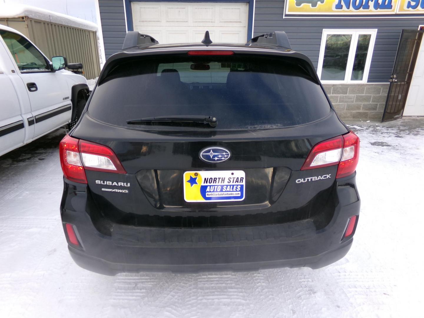2016 Black Subaru Outback 2.5i Premium (4S4BSBDCXG3) with an 2.5L H4 DOHC 16V engine, CVT transmission, located at 2630 Philips Field Rd., Fairbanks, AK, 99709, (907) 458-0593, 64.848068, -147.780609 - Photo#3