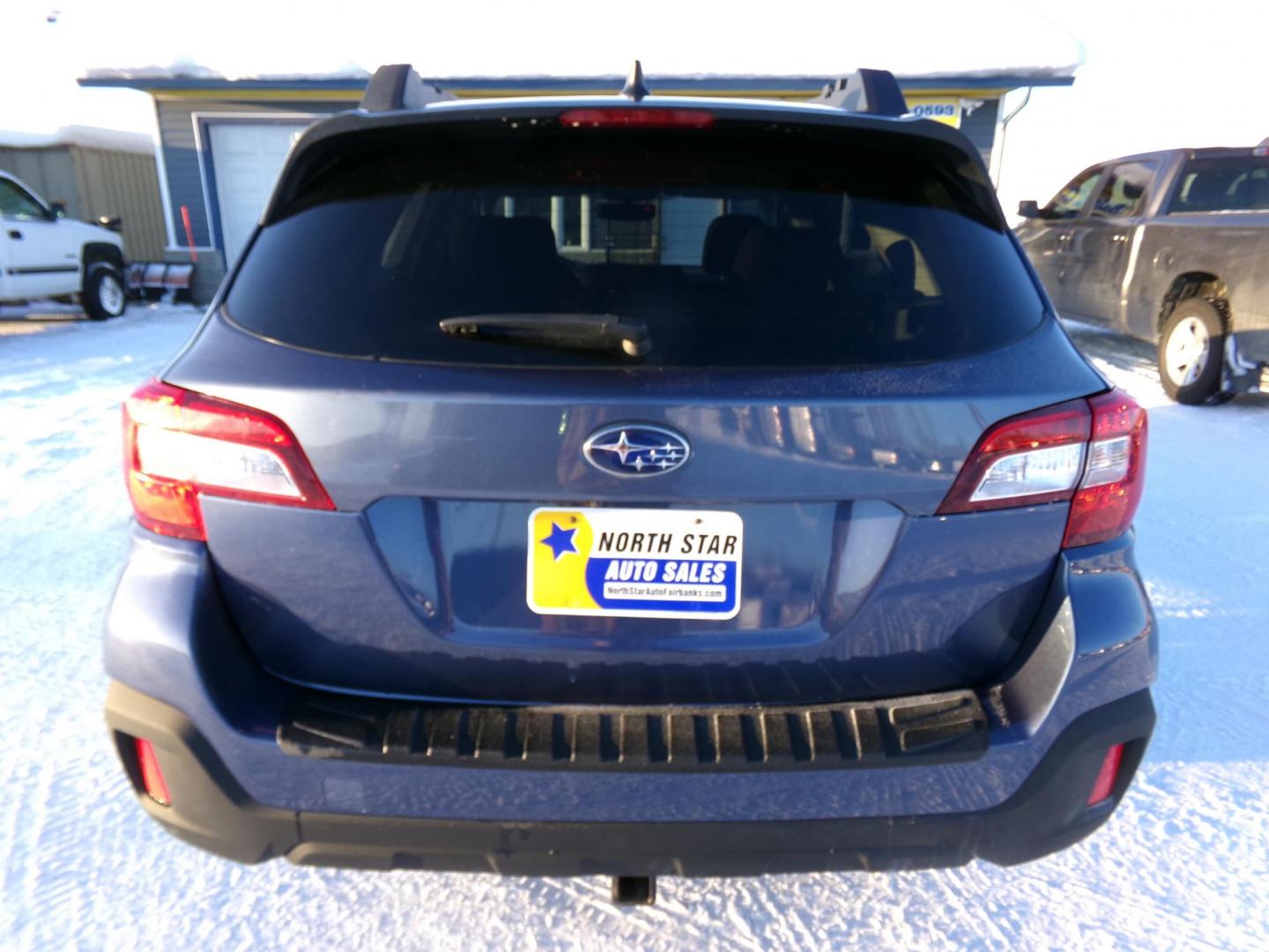 2018 Blue Subaru Outback 2.5i Premium (4S4BSACC6J3) with an 2.5L H4 DOHC 16V engine, CVT transmission, located at 2630 Philips Field Rd., Fairbanks, AK, 99709, (907) 458-0593, 64.848068, -147.780609 - Photo#3