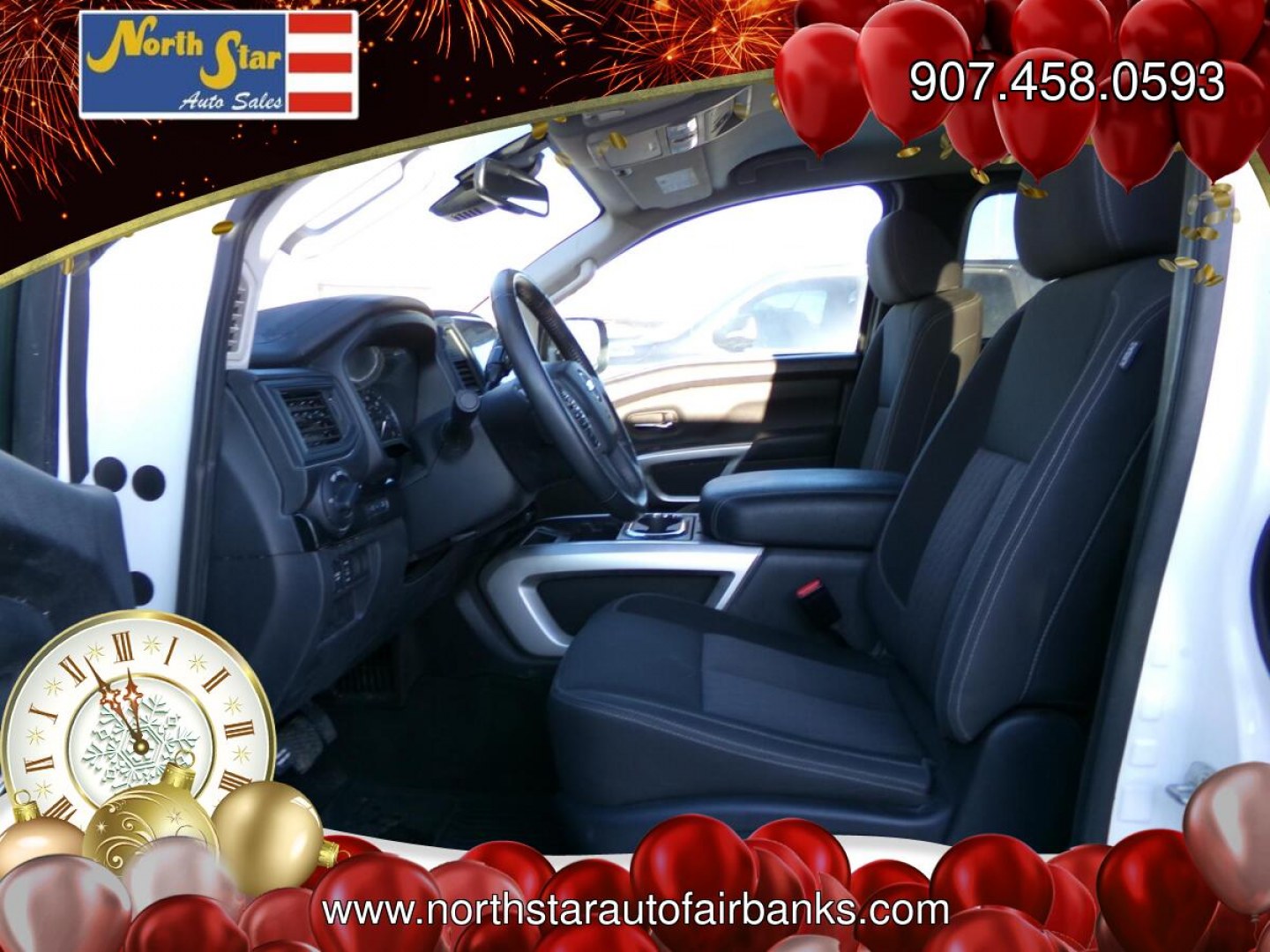 2022 White Nissan Titan SV King Cab 4WD (1N6AA1CD3NN) with an 5.6L V8 DOHC 32V engine, 9A transmission, located at 2630 Philips Field Rd., Fairbanks, AK, 99709, (907) 458-0593, 64.848068, -147.780609- Photo#4