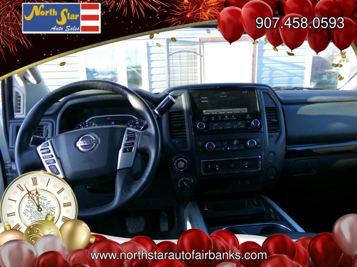 2022 White Nissan Titan SV King Cab 4WD (1N6AA1CD3NN) with an 5.6L V8 DOHC 32V engine, 9A transmission, located at 2630 Philips Field Rd., Fairbanks, AK, 99709, (907) 458-0593, 64.848068, -147.780609- Photo#6