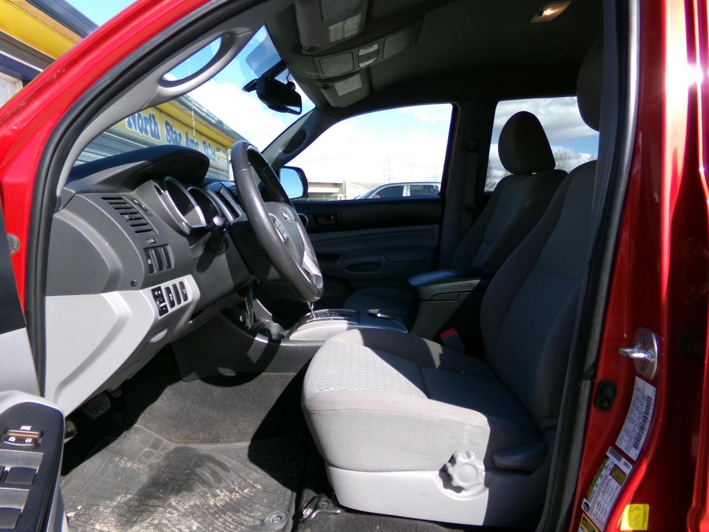 2013 Red /Grey Toyota Tacoma Double Cab Long Bed V6 Auto 4WD (3TMMU4FNXDM) with an 4.0L V6 DOHC 24V engine, 5-Speed Automatic transmission, located at 2630 Philips Field Rd., Fairbanks, AK, 99709, (907) 458-0593, 64.848068, -147.780609 - Photo#4
