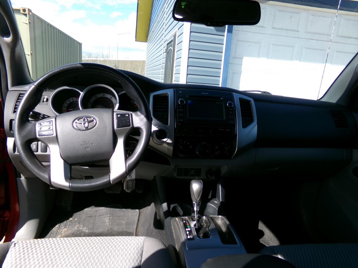 2013 Red /Grey Toyota Tacoma Double Cab Long Bed V6 Auto 4WD (3TMMU4FNXDM) with an 4.0L V6 DOHC 24V engine, 5-Speed Automatic transmission, located at 2630 Philips Field Rd., Fairbanks, AK, 99709, (907) 458-0593, 64.848068, -147.780609 - Photo#6