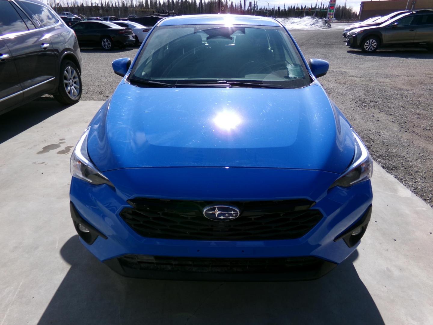 2024 Blue Subaru Impreza Sport 5-Door (JF1GUAFC4R8) with an 2.0L H4 DOHC 16V engine, CVT transmission, located at 2630 Philips Field Rd., Fairbanks, AK, 99709, (907) 458-0593, 64.848068, -147.780609 - Photo#1