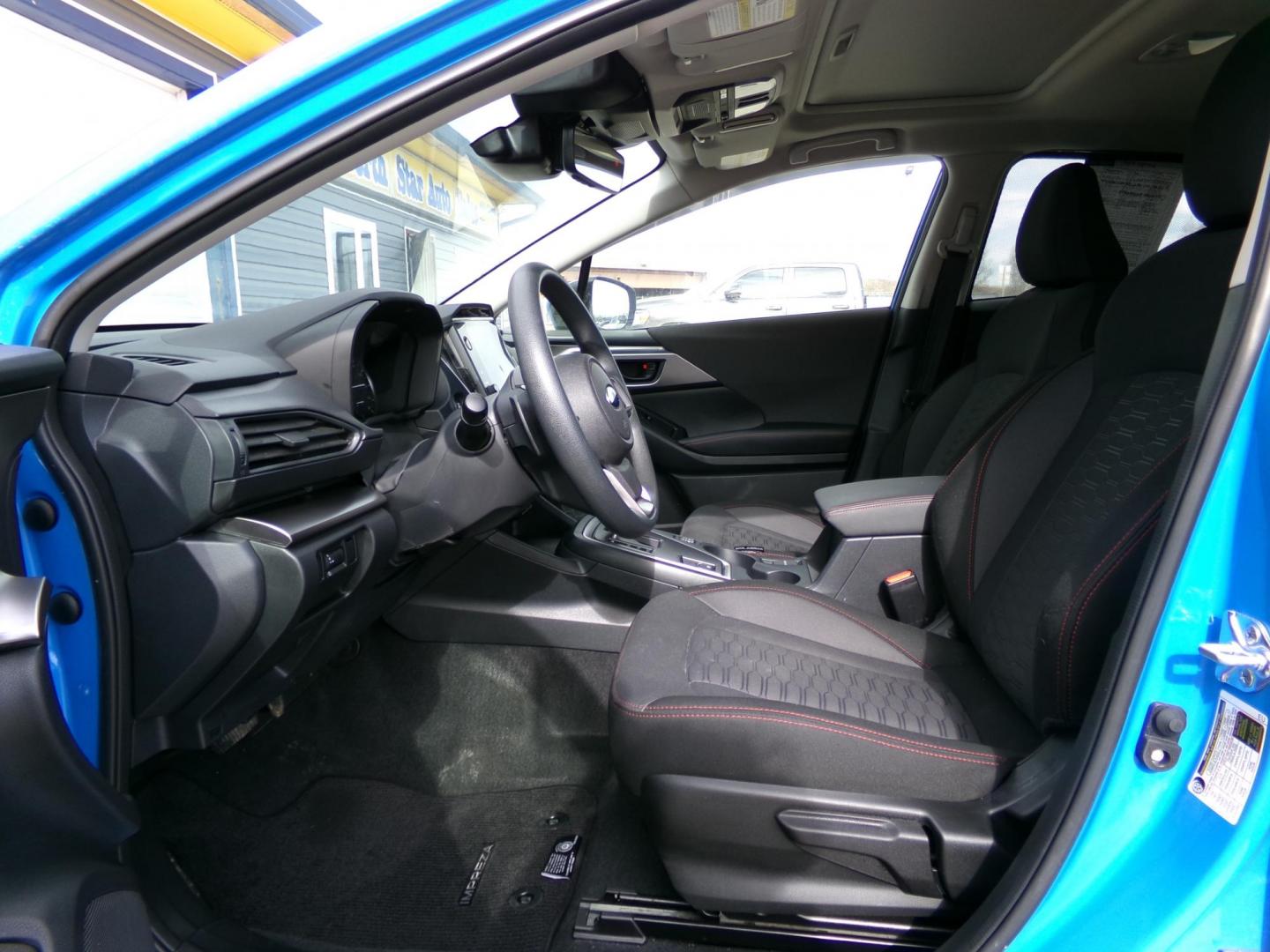 2024 Blue Subaru Impreza Sport 5-Door (JF1GUAFC4R8) with an 2.0L H4 DOHC 16V engine, CVT transmission, located at 2630 Philips Field Rd., Fairbanks, AK, 99709, (907) 458-0593, 64.848068, -147.780609 - Photo#4