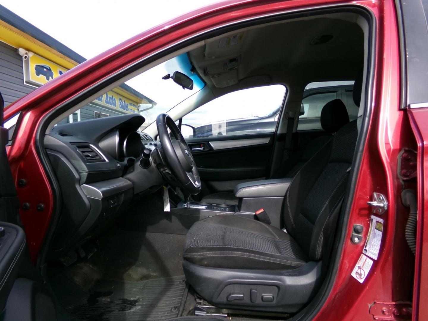 2018 Red Subaru Outback 2.5i Premium (4S4BSACC0J3) with an 2.5L H4 DOHC 16V engine, CVT transmission, located at 2630 Philips Field Rd., Fairbanks, AK, 99709, (907) 458-0593, 64.848068, -147.780609 - Photo#4