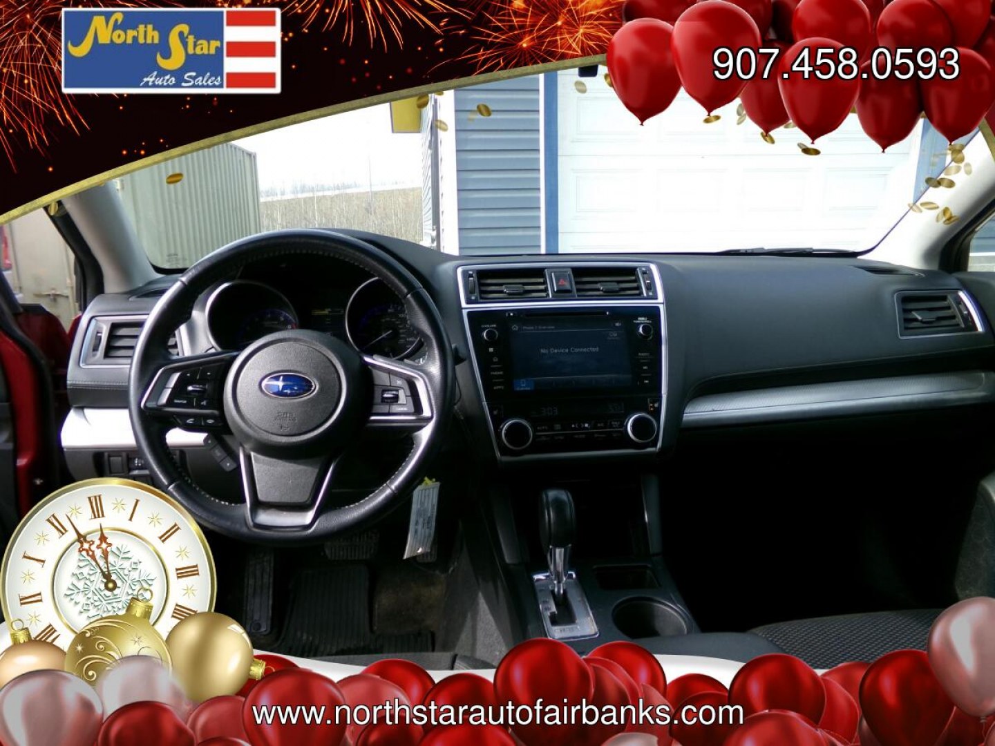 2018 Red Subaru Outback 2.5i Premium (4S4BSACC0J3) with an 2.5L H4 DOHC 16V engine, CVT transmission, located at 2630 Philips Field Rd., Fairbanks, AK, 99709, (907) 458-0593, 64.848068, -147.780609- Photo#6