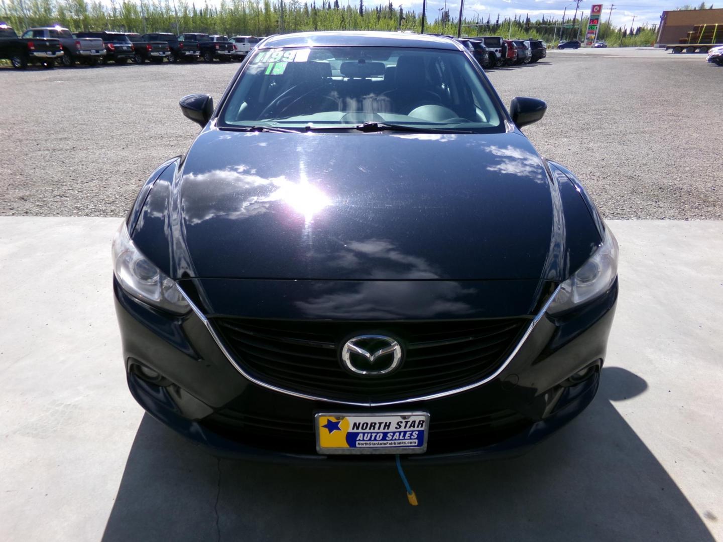 2015 Black Mazda Mazda6 i Touring (JM1GJ1V52F1) with an 2.5L L4 DOHC 16V engine, 6-Speed Automatic transmission, located at 2630 Philips Field Rd., Fairbanks, AK, 99709, (907) 458-0593, 64.848068, -147.780609 - Photo#1