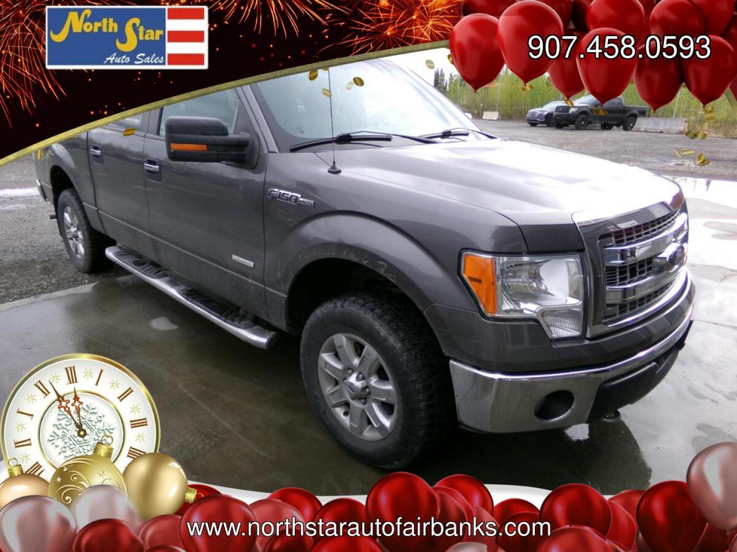 2013 Grey Ford F-150 XLT SuperCrew 6.5-ft. Bed 4WD (1FTFW1ET0DK) with an 3.5L V6 TURBO engine, 6-Speed Automatic transmission, located at 2630 Philips Field Rd., Fairbanks, AK, 99709, (907) 458-0593, 64.848068, -147.780609- Photo#0