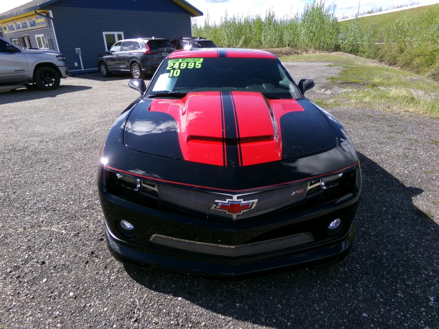 2010 Black Chevrolet Camaro LT2 Coupe (2G1FC1EV4A9) with an 3.6L V6 DOHC 24V engine, 6-Speed Automatic transmission, located at 2630 Philips Field Rd., Fairbanks, AK, 99709, (907) 458-0593, 64.848068, -147.780609- Photo#1