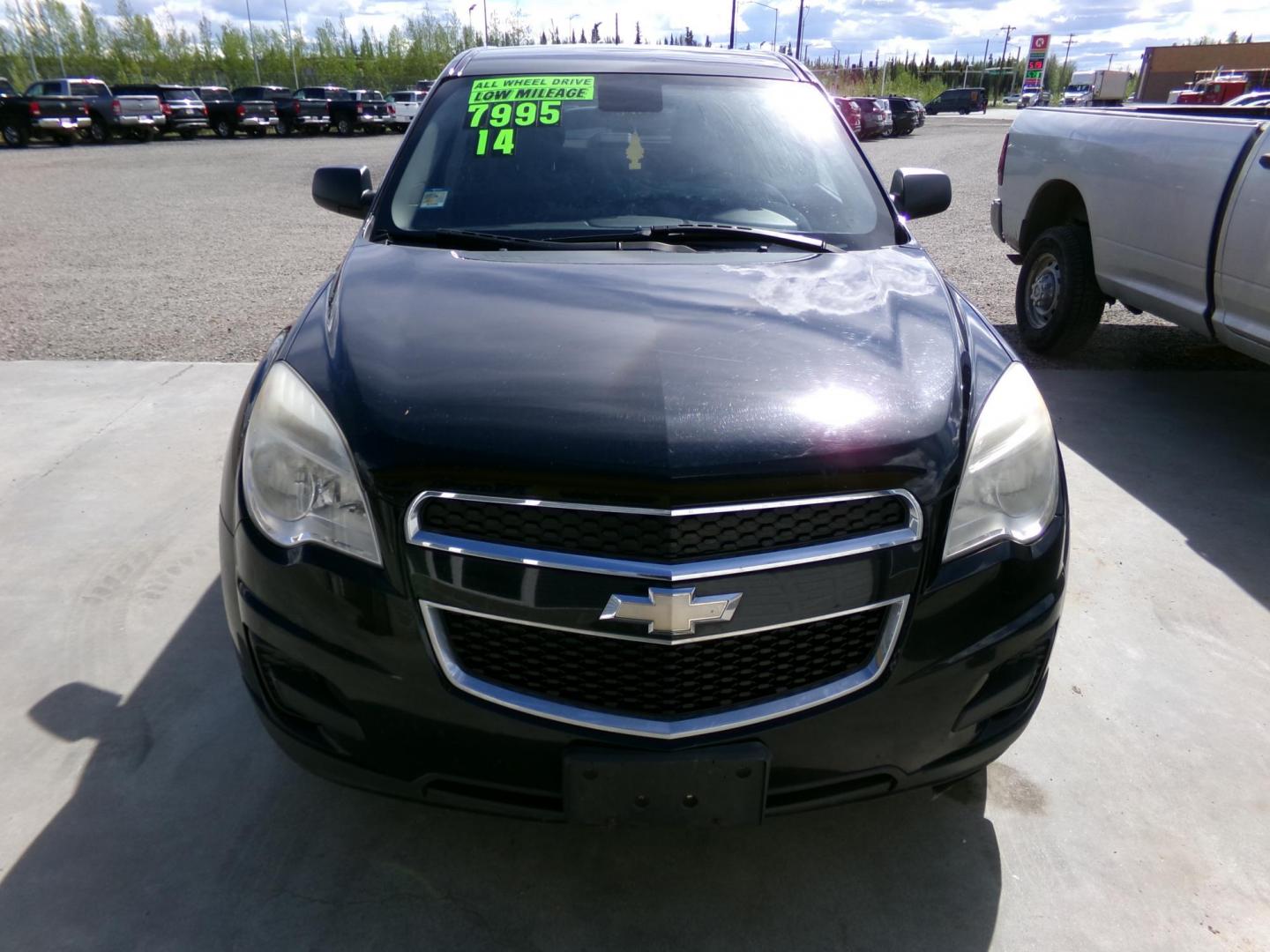 2014 Black Chevrolet Equinox LS AWD (2GNFLEEK8E6) with an 2.4L L4 DOHC 16V FFV engine, 6-Speed Automatic transmission, located at 2630 Philips Field Rd., Fairbanks, AK, 99709, (907) 458-0593, 64.848068, -147.780609 - Photo#1