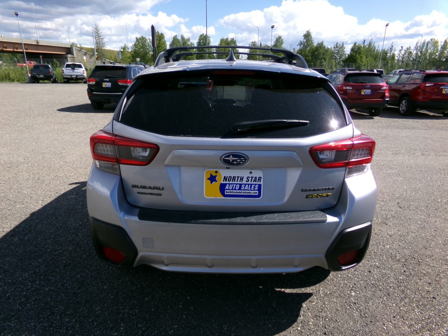 2023 Grey Subaru Crosstrek Sport (JF2GTHRC9PH) with an 2.5L H4 SOHC 16V engine, CVT transmission, located at 2630 Philips Field Rd., Fairbanks, AK, 99709, (907) 458-0593, 64.848068, -147.780609- Photo#3