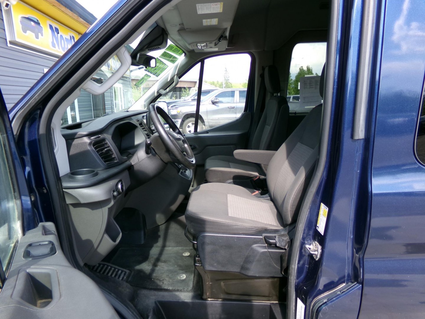 2020 Blue Ford Transit 350 Wagon Med. Roof XL w/Sliding Pass. 148-in. WB (1FBAX9C84LK) with an 3.5L V6 DOHC 24V engine, 6A transmission, located at 2630 Philips Field Rd., Fairbanks, AK, 99709, (907) 458-0593, 64.848068, -147.780609- Photo#4
