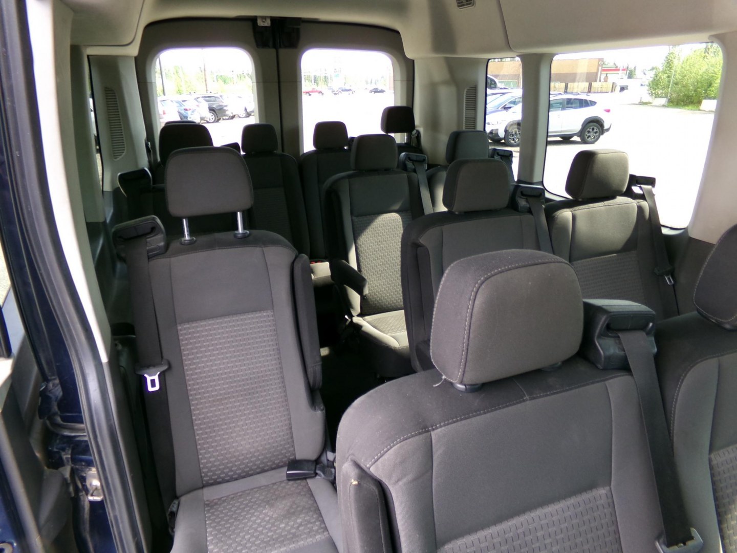 2020 Blue Ford Transit 350 Wagon Med. Roof XL w/Sliding Pass. 148-in. WB (1FBAX9C84LK) with an 3.5L V6 DOHC 24V engine, 6A transmission, located at 2630 Philips Field Rd., Fairbanks, AK, 99709, (907) 458-0593, 64.848068, -147.780609- Photo#6