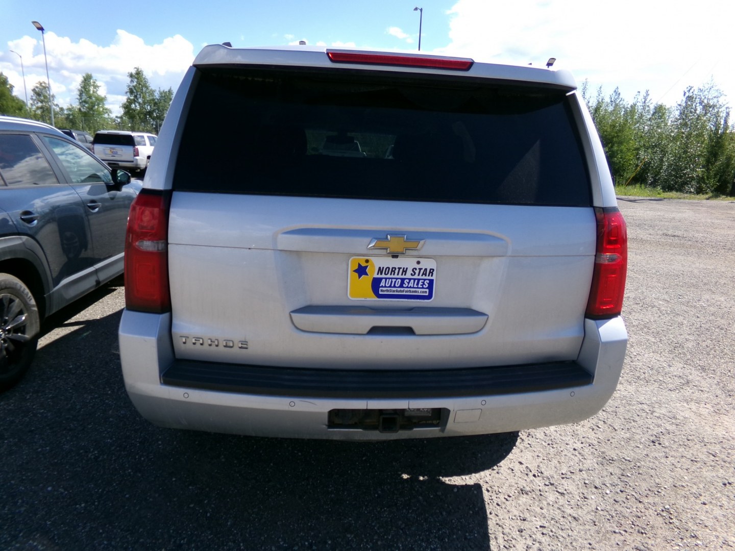 2015 Silver Chevrolet Tahoe LS 4WD (1GNSKAEC0FR) with an 5.3L V8 OHV 16V engine, 6-Speed Automatic transmission, located at 2630 Philips Field Rd., Fairbanks, AK, 99709, (907) 458-0593, 64.848068, -147.780609- Photo#3