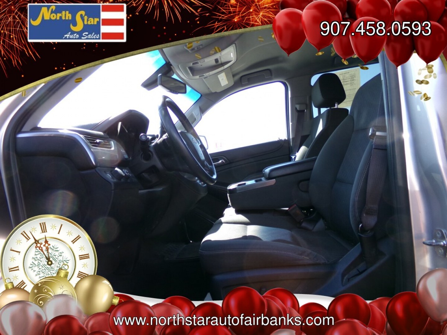 2015 Silver Chevrolet Tahoe LS 4WD (1GNSKAEC0FR) with an 5.3L V8 OHV 16V engine, 6-Speed Automatic transmission, located at 2630 Philips Field Rd., Fairbanks, AK, 99709, (907) 458-0593, 64.848068, -147.780609- Photo#4
