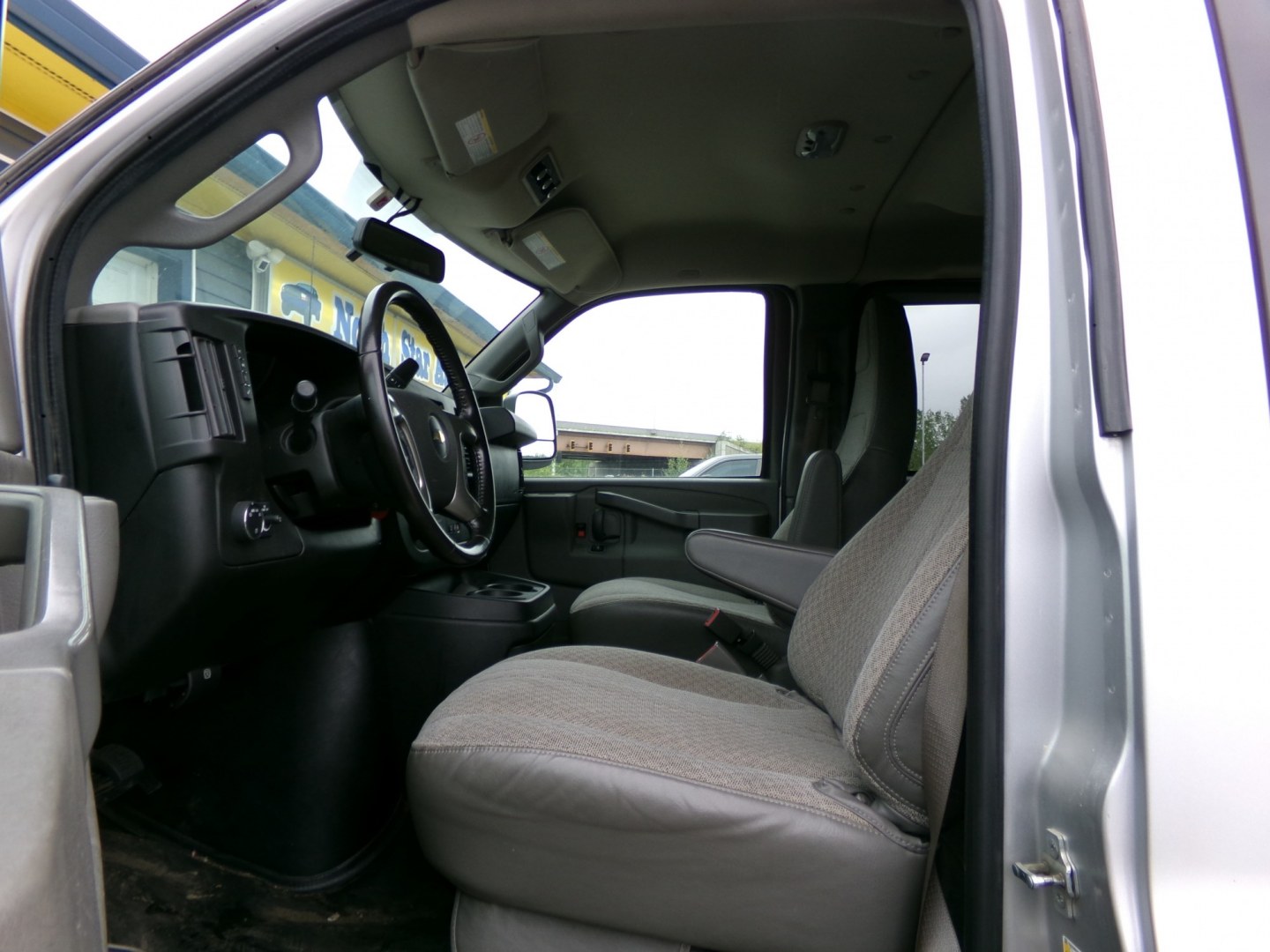 2017 Silver Chevrolet Express LS 3500 Extended (1GAZGNFG5H1) with an 6.0L V8 OHV 16V FFV engine, 6A transmission, located at 2630 Philips Field Rd., Fairbanks, AK, 99709, (907) 458-0593, 64.848068, -147.780609- Photo#3