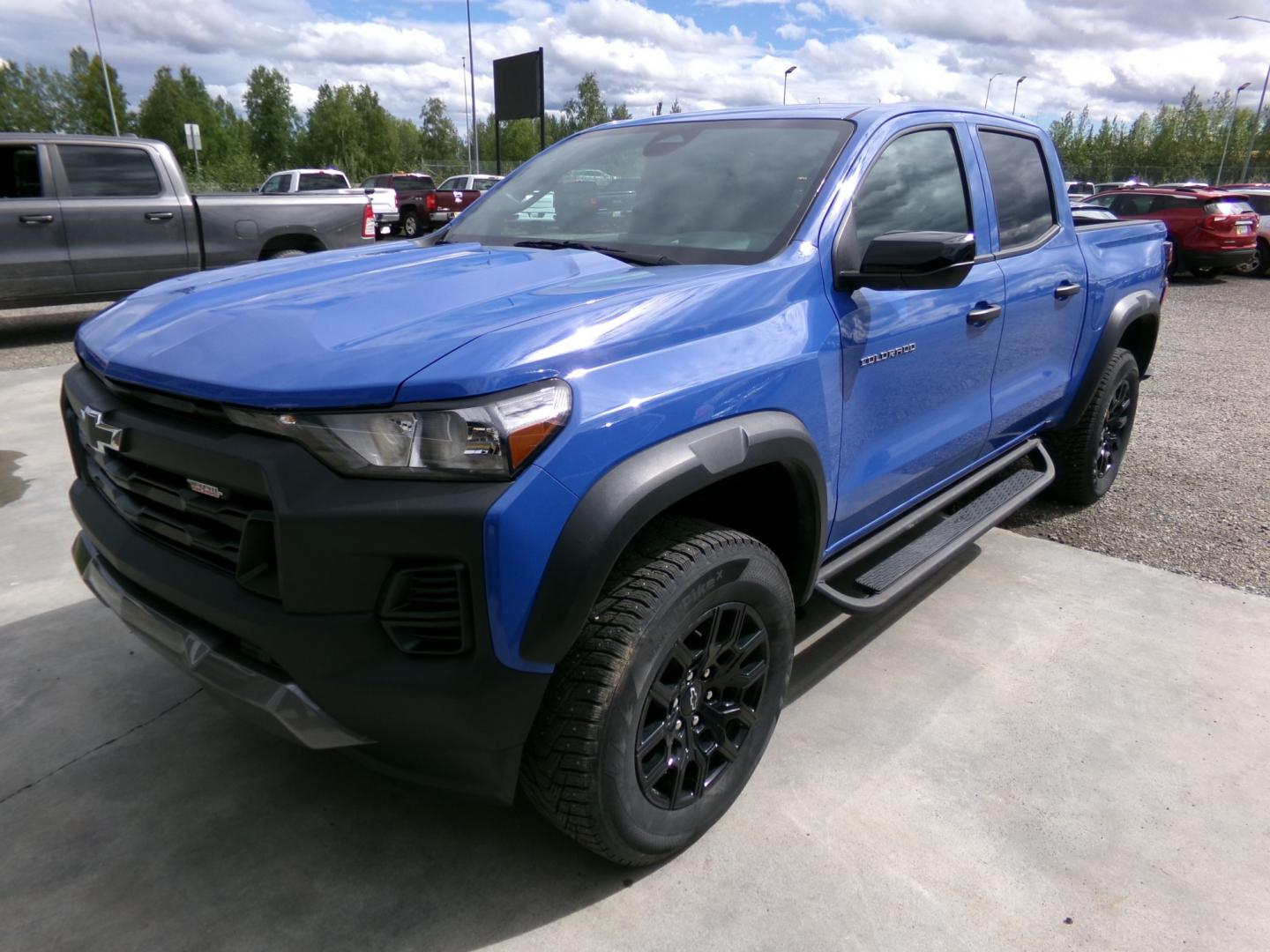 2026 Blue CHEVROLET Colorado Trail Boss (1GCPTEEK5T1) with an 2.7L L4 DOHC 16V TURBO engine, 6A transmission, located at 2630 Philips Field Rd., Fairbanks, AK, 99709, (907) 458-0593, 64.848068, -147.780609- Photo#0