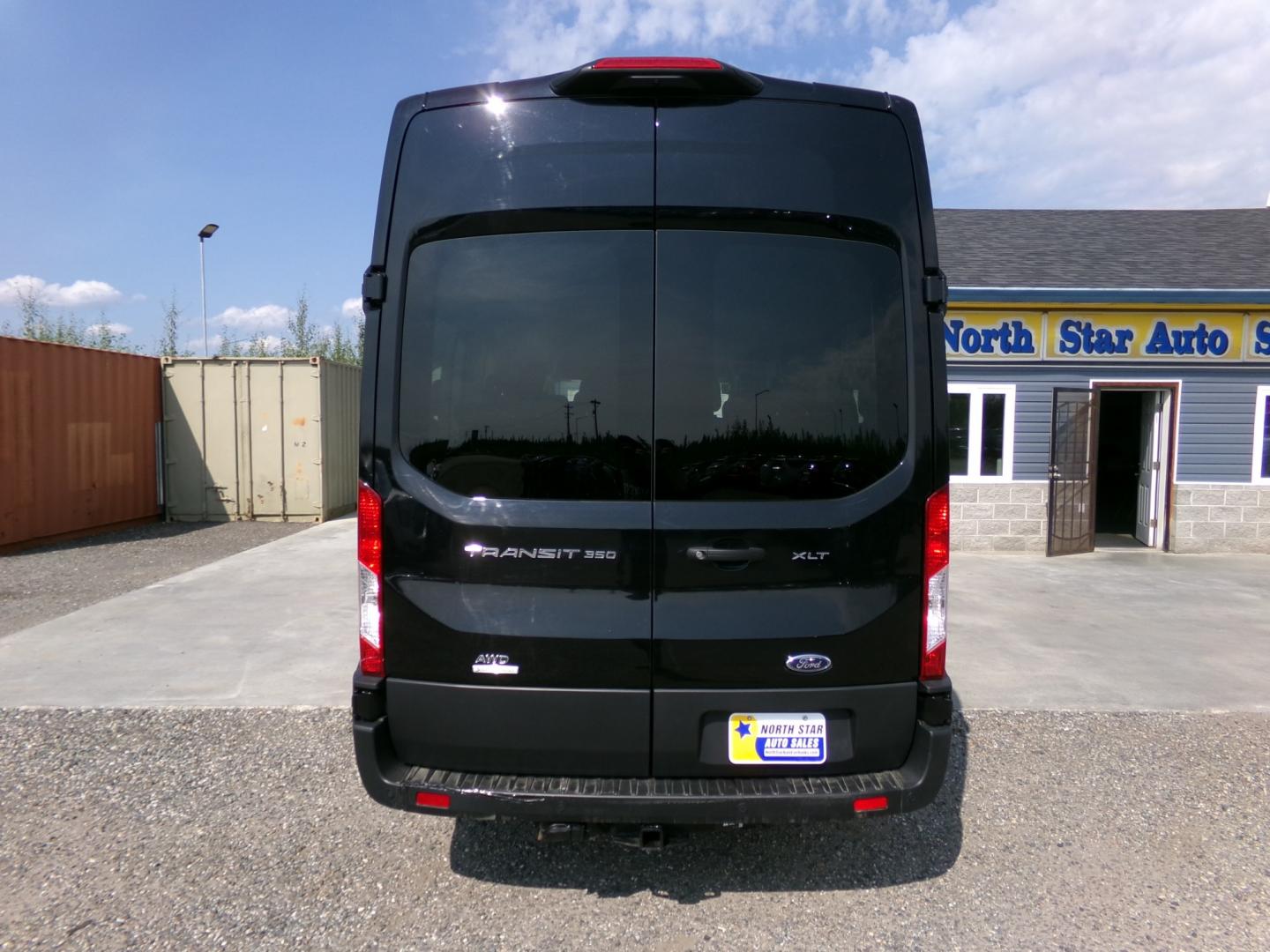 2025 Black Ford Transit 350 Wagon HD High Roof XL Sliding Pass. 148 WB EL (1FBVU5XG4SK) with an 3.5L V6 DOHC 24V engine, 6A transmission, located at 2630 Philips Field Rd., Fairbanks, AK, 99709, (907) 458-0593, 64.848068, -147.780609- Photo#3