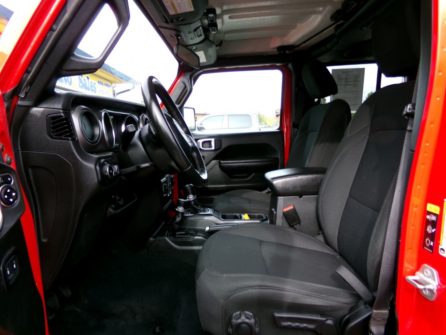 2022 Red Jeep Wrangler Unlimited Sport (1C4HJXDG2NW) with an 3.6L V6 DOHC 24V FFV engine, 6A transmission, located at 2630 Philips Field Rd., Fairbanks, AK, 99709, (907) 458-0593, 64.848068, -147.780609- Photo#4