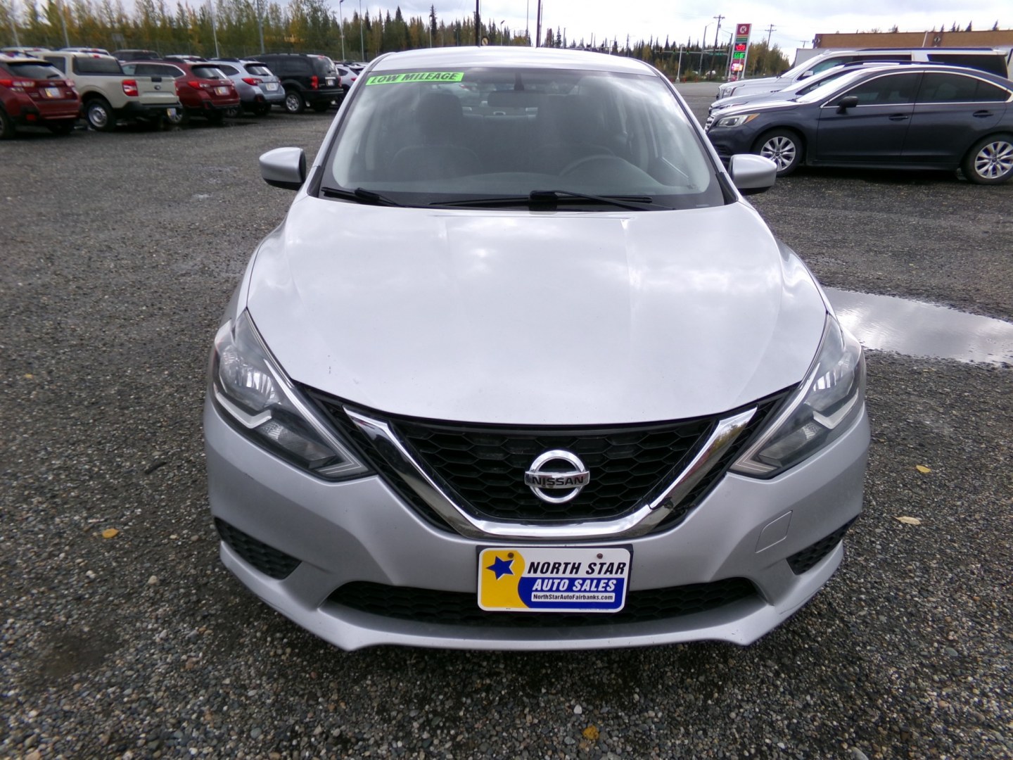 2017 Silver Nissan Sentra S (3N1AB7AP7HY) with an 1.8L L4 SFI DOHC 16V engine, Automatic transmission, located at 2630 Philips Field Rd., Fairbanks, AK, 99709, (907) 458-0593, 64.848068, -147.780609- Photo#1